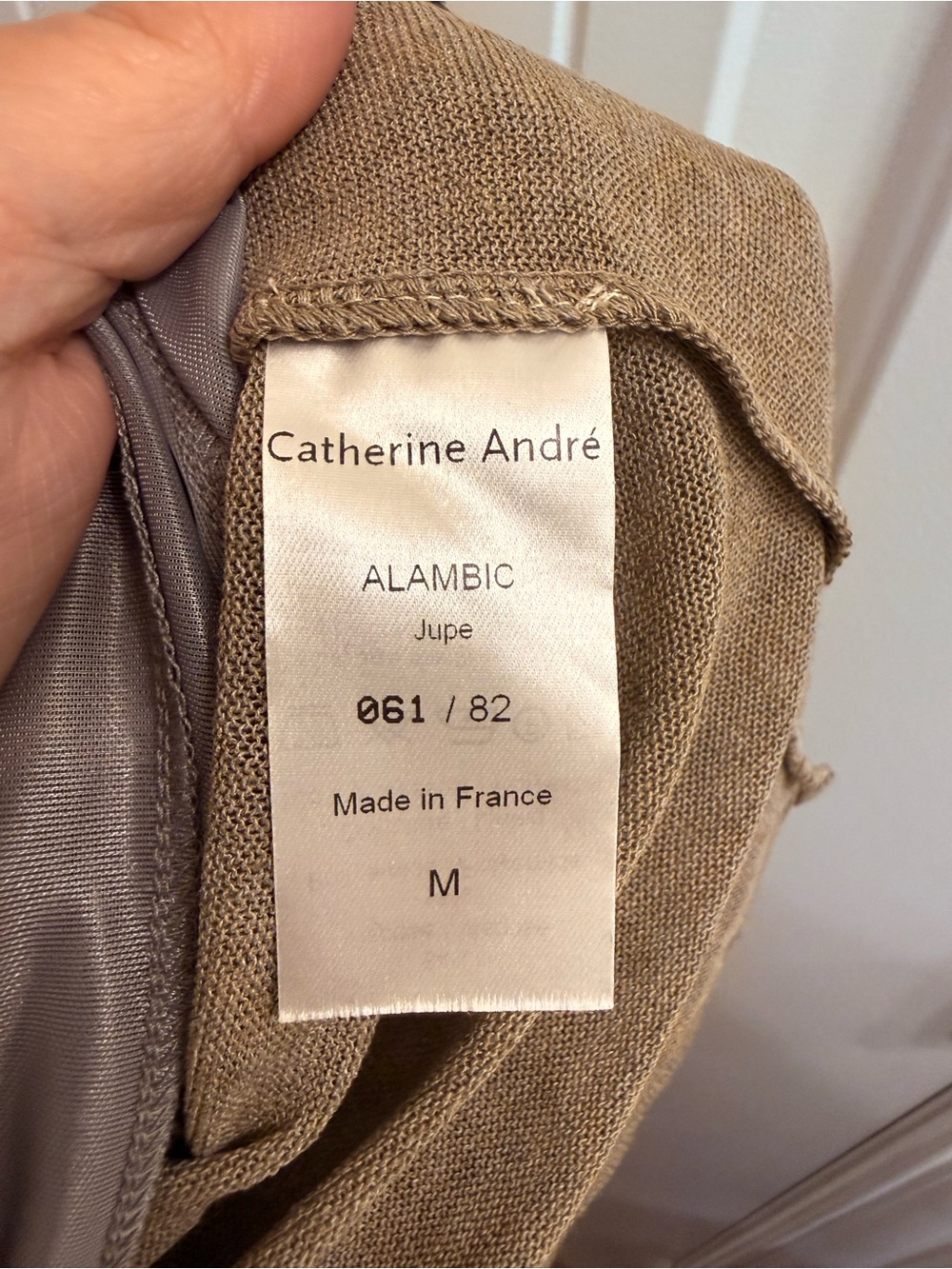 Catherine Andre Viscose Skirt Lined pockets sz M - Picture 6 of 7